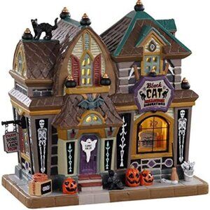 Lemax Spooky Town Black Cat Halloween Decor #05610